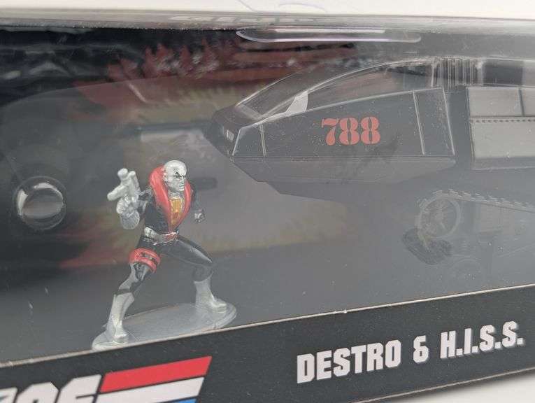 2022 Jada Toys G.I. Joe Destro & H.I.S.S. Diecast Figure & Car NIB