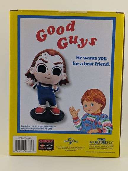 Culture Fly Good Guys Chucky 6-1/4" Bobblehead NIB
