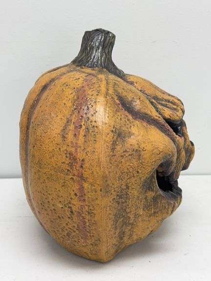 Blow Mold Plastic Evil Halloween Pumpkin