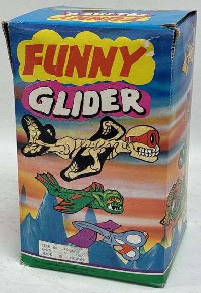 Large Lot Of Vintage NOS Funny Gliders In Original Store Display Box