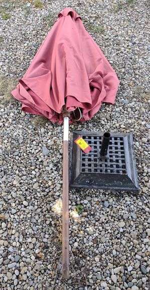 Outdoor Umbrella & Iron Base