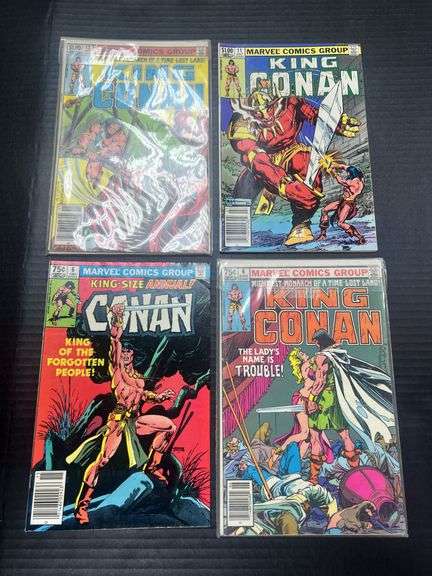 (J) Collection Of Marvel Conan Comic Books.