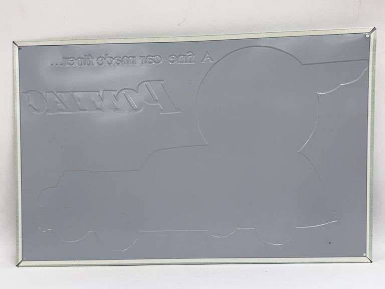 Pontiac Embossed Metal Sign