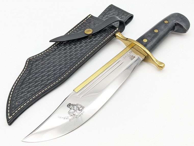 1987 Case XX Davey Crocket Bowie Knife w/ Sheath