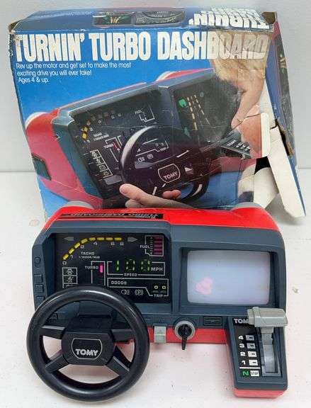 Vintage Tommy Toys Turnin Turbo Dashboard w/ Box