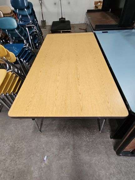 (2) Table's W/Wooden Top.