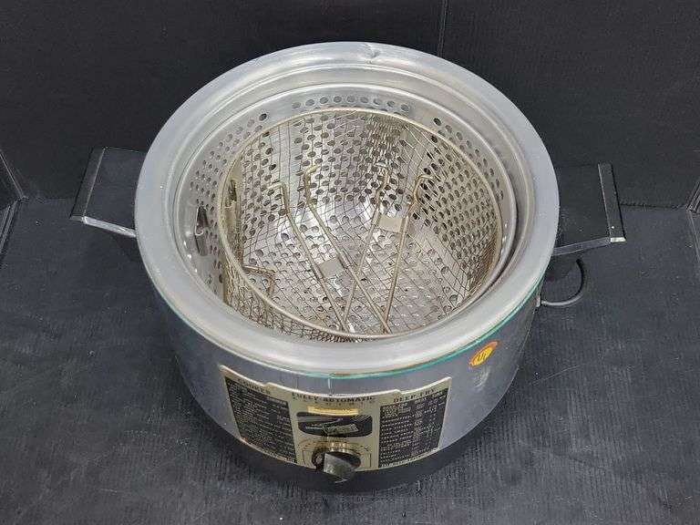 (Q) Vintage Fully-Automatic Electric Slow Cooker Deep Fryer