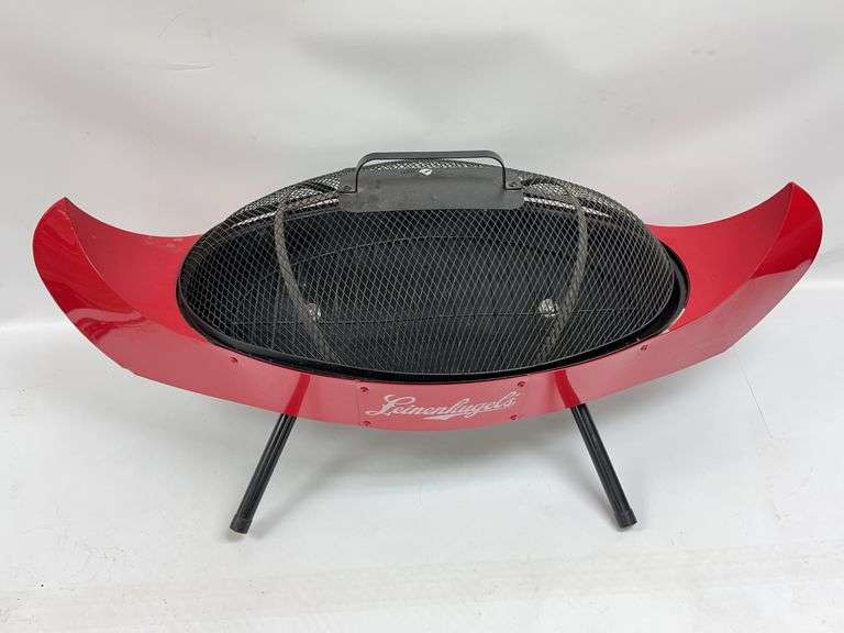 Leinenkugels Beer Canoe Shaped Metal Grill / Fire Pit