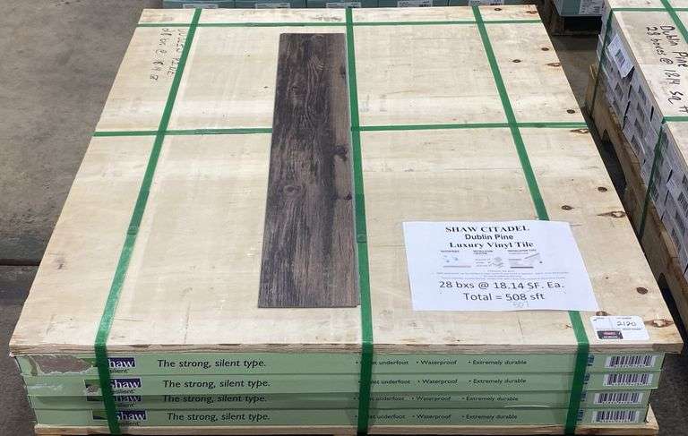 Shaw Citadel DUBLIN PINE Luxury Vinyl Tile - Kraft Auction Service, LLC