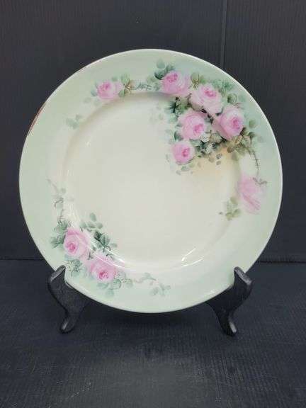 (Q) Vintage Limoges And D&C France Porcelain Plates With Floral And Fruit Designs