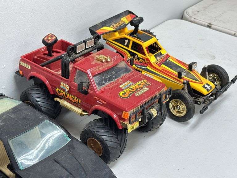 Lot Of Vintage RC Cars & Toy Vehicles