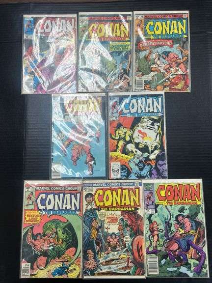 (J) Vintage Marvel Comics Conan The Barbarian And King Conan Comic Books.