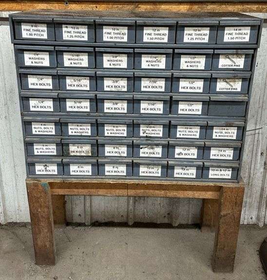 Photo inspiration: Metal Manufacturing Tabletop Produce Crate Storage Reference: Metal Tabletop Hardware Storage Organizers Contents And Wooden Base