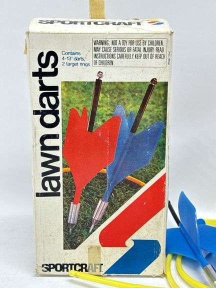 Vintage Sportcraft Lawn Darts / Jarts In Box