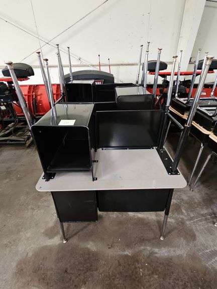 (6) Classroom Style Seel Desk.