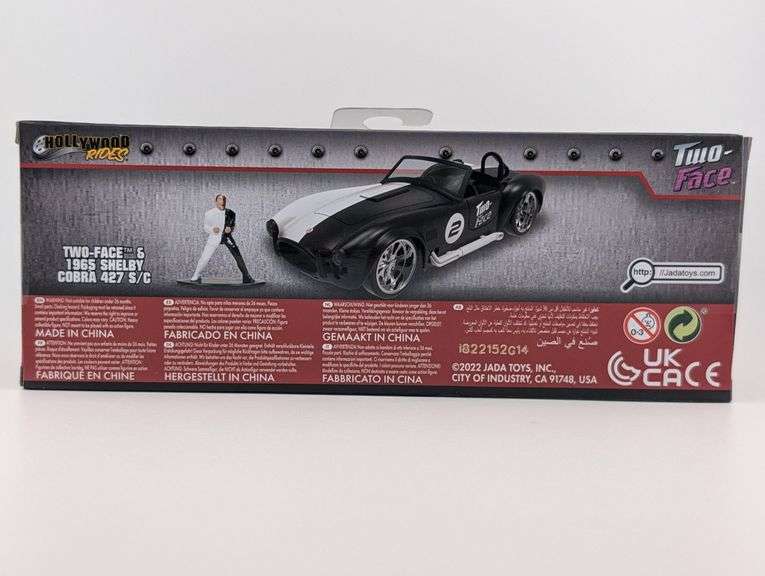 2022 Jada Toys DC Batman Two-Face & 1965 Shelby Cobra 427 S/C  Diecast Figure & Car NIB