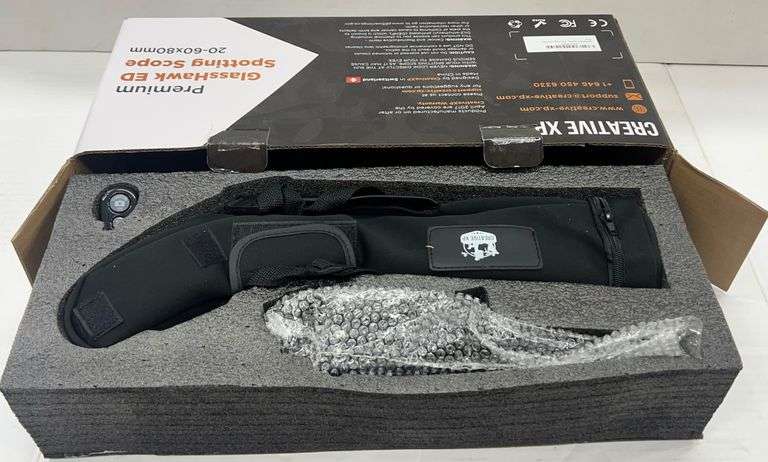 (J) Creative XP GlassHawk ED 20-60x80 HD Spotting Scope.