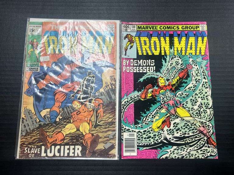 (J) Marvel The Invincible Iron Man Comic Books.