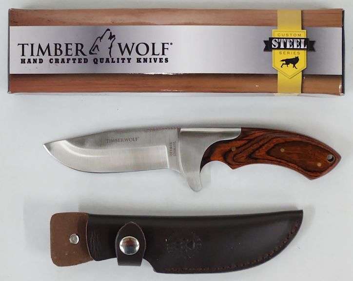 (II)  Timber Wolf German Stainless Steel Hunting Knife With Sheath