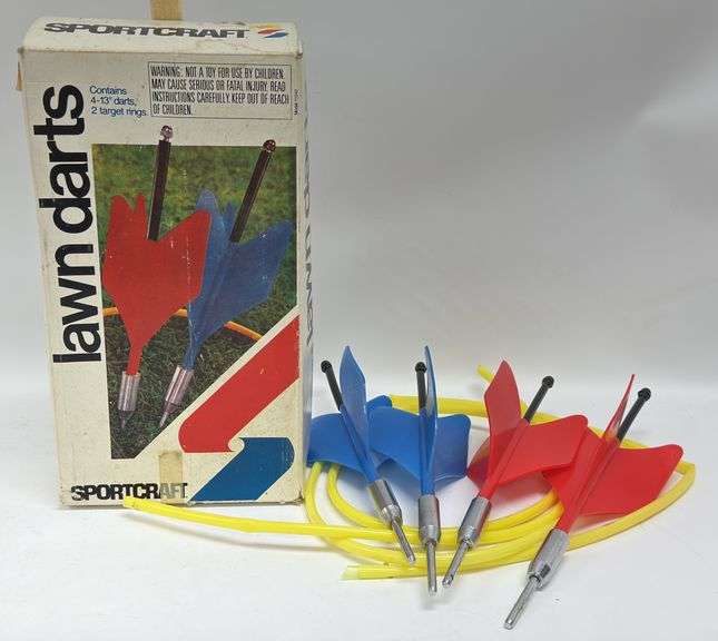 Vintage Sportcraft Lawn Darts / Jarts In Box