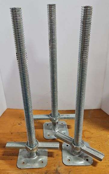 (3) Threaded Steel Stands. - Kraft Auction Service, LLC