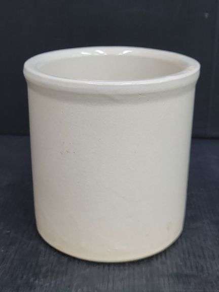 (Q) Pair Of Vintage Stoneware Crocks Includes Roseville