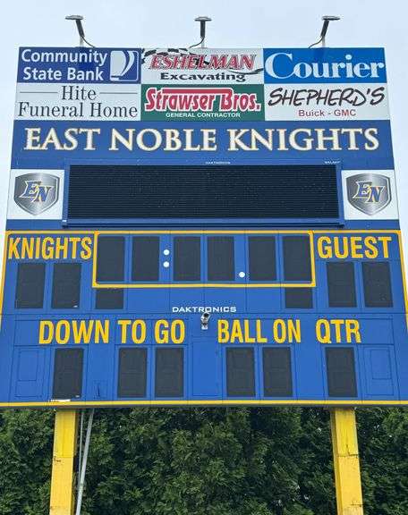 East Noble Schools Retired Scoreboard