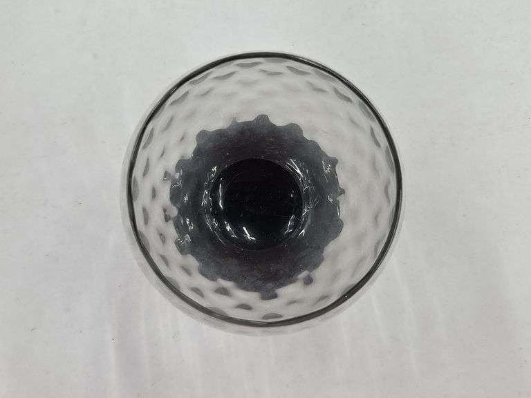 (Q) 9 MCM Black Lily Pad Texture Cocktail Glasses