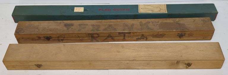 (GH) (3) Vtg Flag Outfit, Fishing Poles