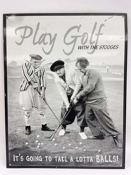 The Three Stooges Metal Sign