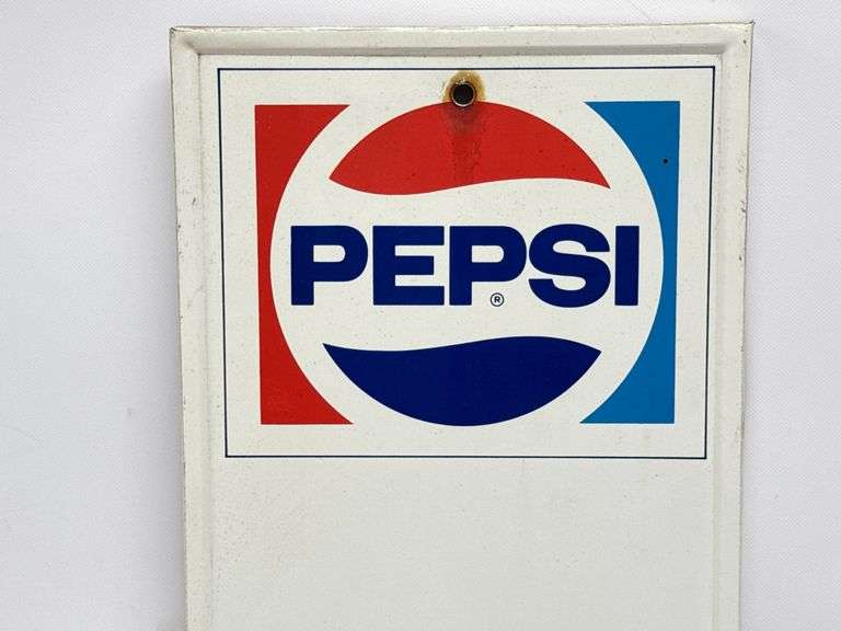Vintage Pepsi Metal Thermometer