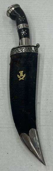 (A) World War II Era Gurkha Kukri With Scabbard.