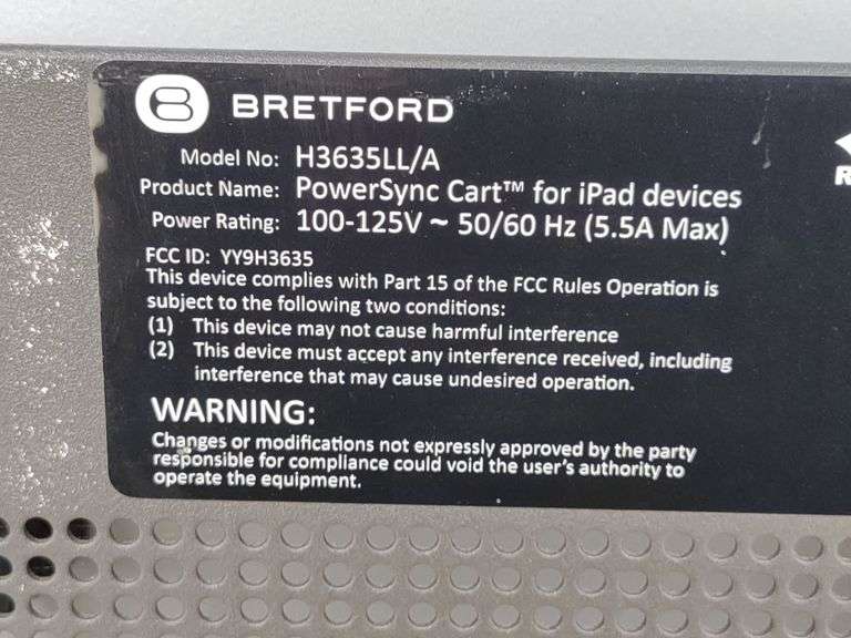 Bretford Powersync Cart