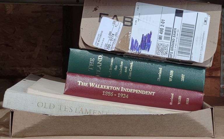 2007 The Island Sherland WAHS Book, The 2013 Walkerton Independent 1886-1924 Book, Old Testament Min