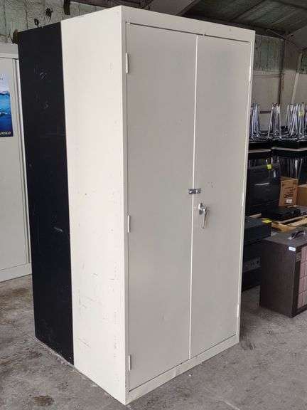 Metal 2-Door Lockable Cabinet