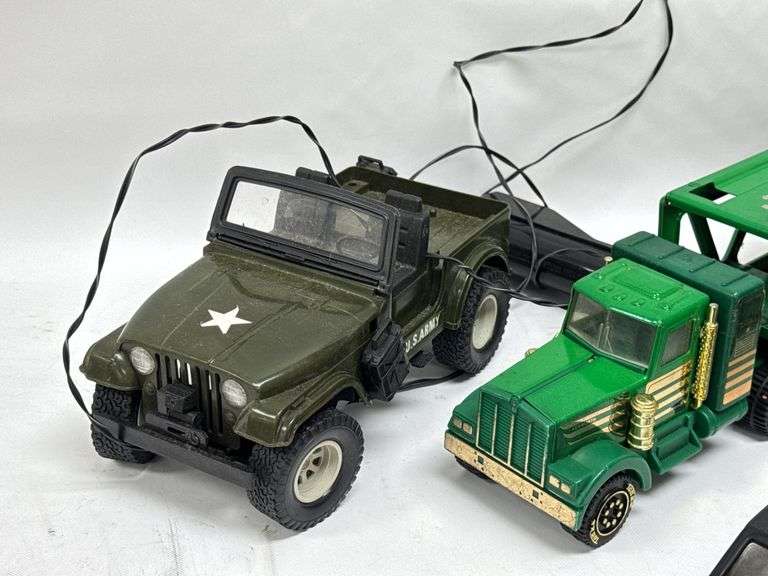 Lot Of Vintage Toy Trucks & More