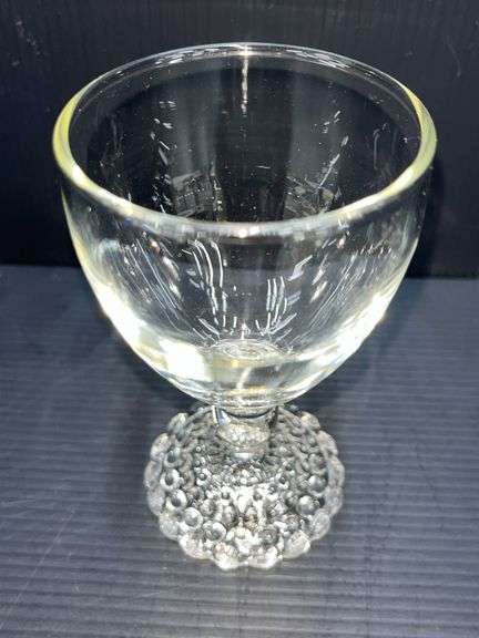 (Q) Libbey Chivalry Clear Water Goblets