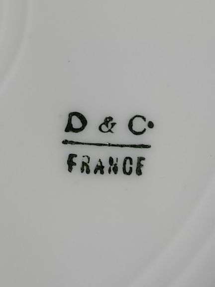 (Q) Vintage Limoges And D&C France Porcelain Plates With Floral And Fruit Designs