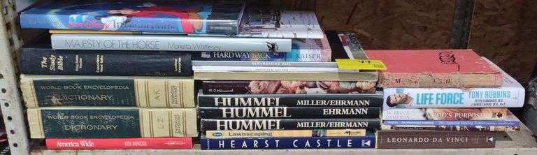 Various Books Incl. Dictionaries, Hummel Collection Books, Walt Disney Imagineering Book, Etc