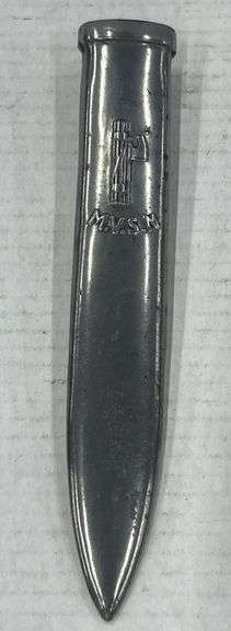 (A) World War II Italian Milizia Volontaria Per La Sicurezza Nazionale Fighting Dagger Scabbard.
