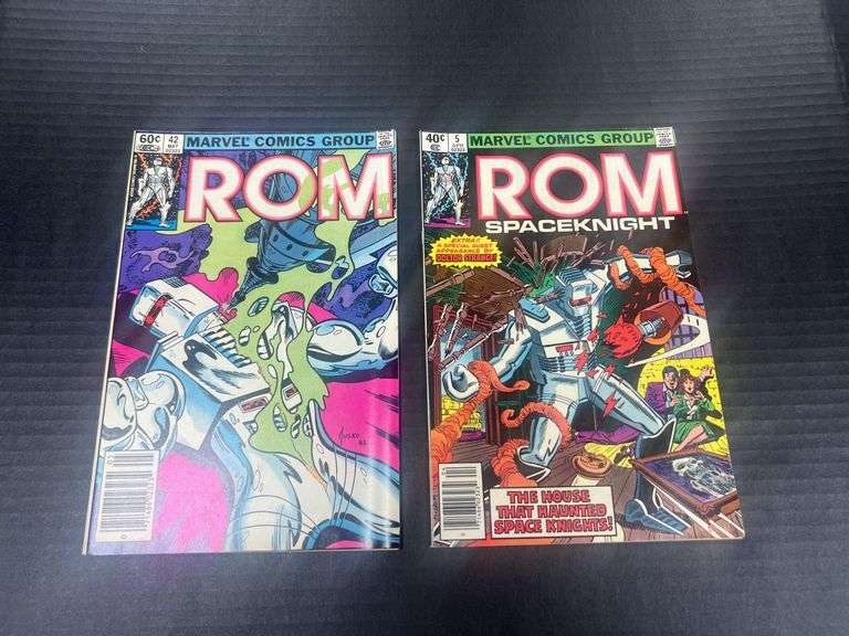 (J) Marvel ROM Spaceknight Comic Books, 1980s