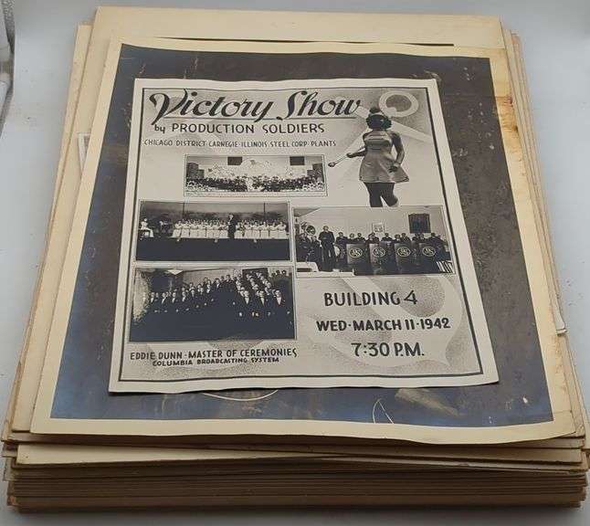 (GH) Vintage Industrial black and white photos. Approx 20" x 15".