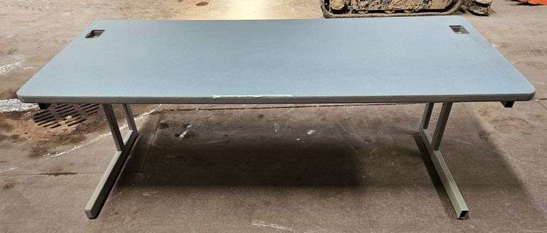 (2) Steel Framed Office Desk's.