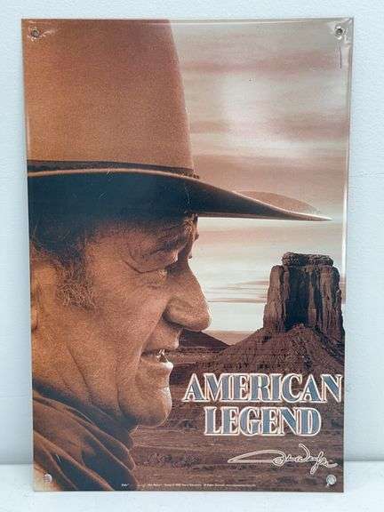 John Wayne Metal Sign