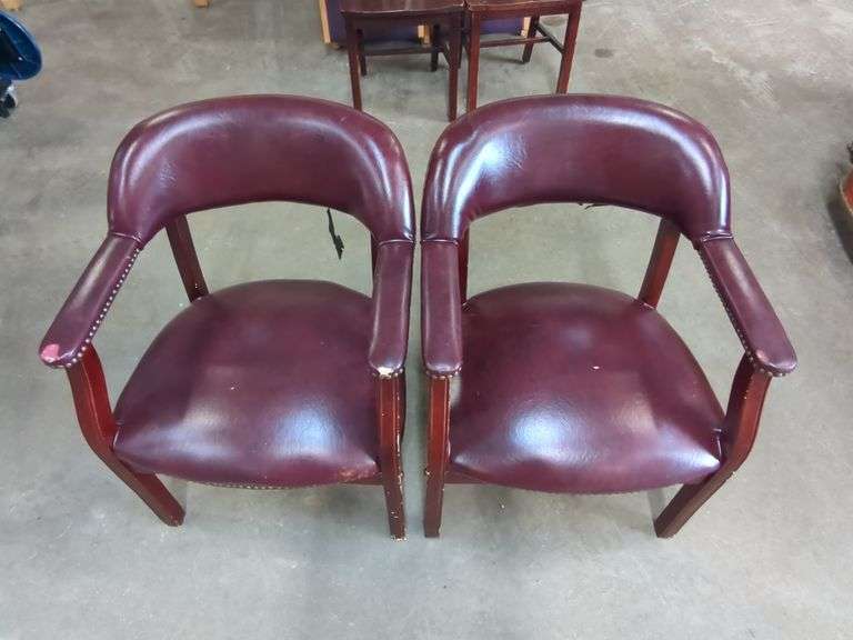 Club Chairs W/ Nail Head Trim