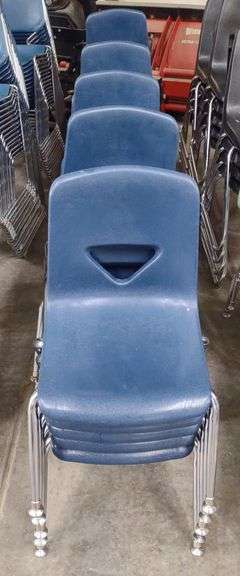 Blue Stackable School Chairs