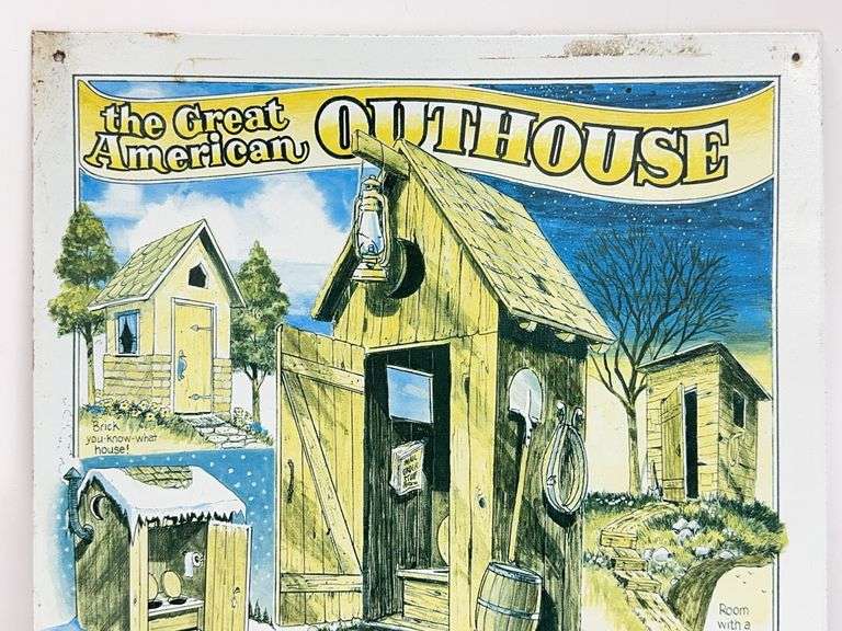 The Great American Outhouse Metal Sign