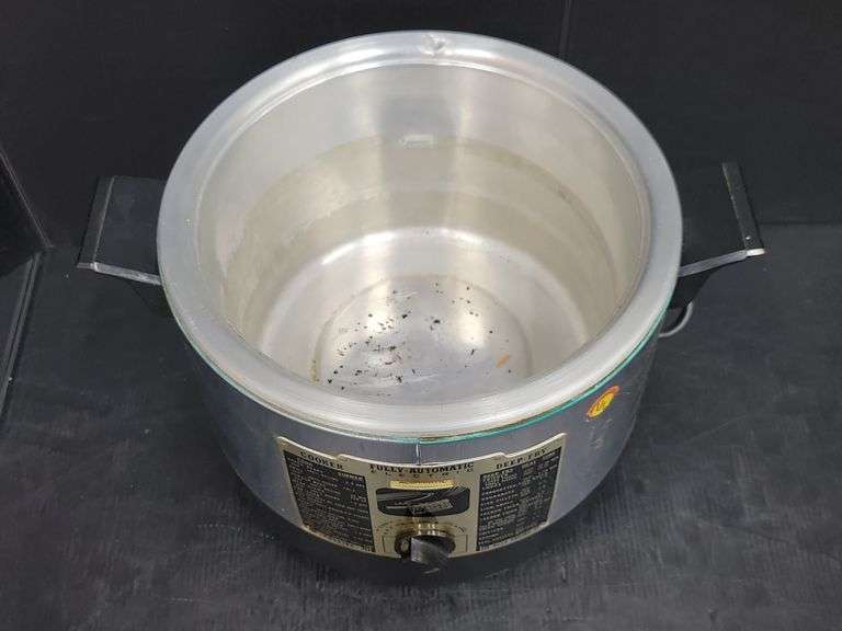 (Q) Vintage Fully-Automatic Electric Slow Cooker Deep Fryer