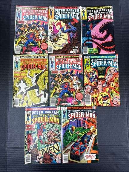 (J) Marvel Spider-Man Comic Books.