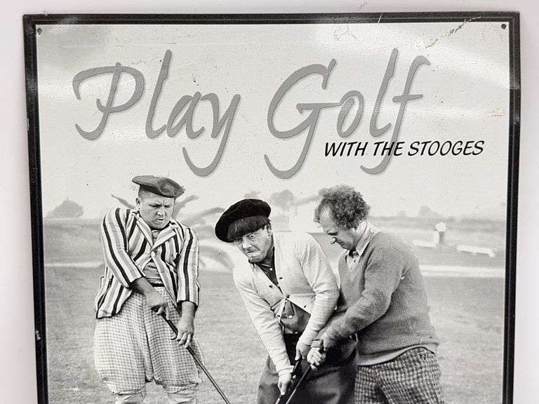 The Three Stooges Metal Sign